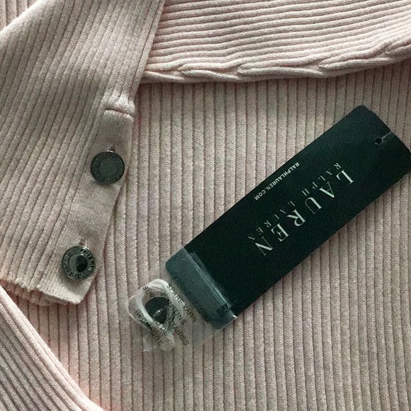 NWT Womens Lauren sweater- soft pink. Size Medium - Picture 3 of 5